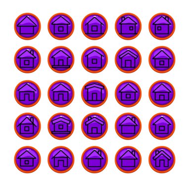 Çoklu Değişiklikte Ev Simgesi Paketi