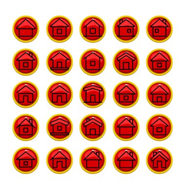 Çoklu Değişiklikte Ev Simgesi Paketi