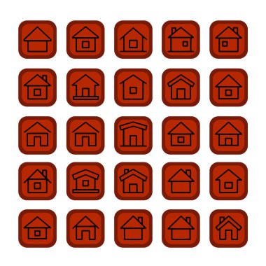 Çoklu Değişiklikte Ev Simgesi Paketi