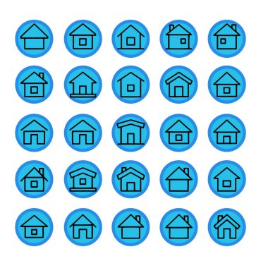 Çoklu Değişiklikte Ev Simgesi Paketi