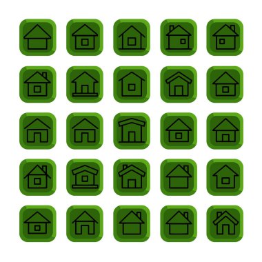 Çoklu Değişiklikte Ev Simgesi Paketi