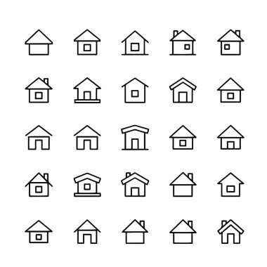 Çoklu Değişiklikte Ev Simgesi Paketi