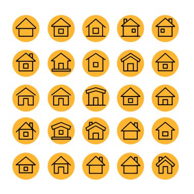 Çoklu Değişiklikte Ev Simgesi Paketi