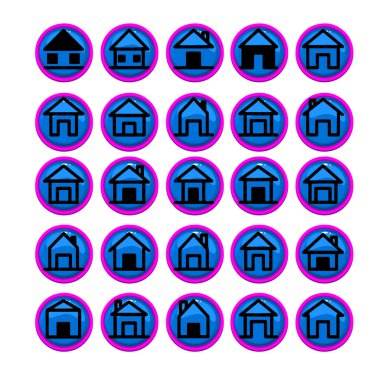 Çoklu Değişiklikte Ev Simgesi Paketi