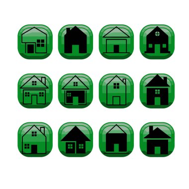 Çoklu Değişikliklerle Ev Şekli Simge Paketi