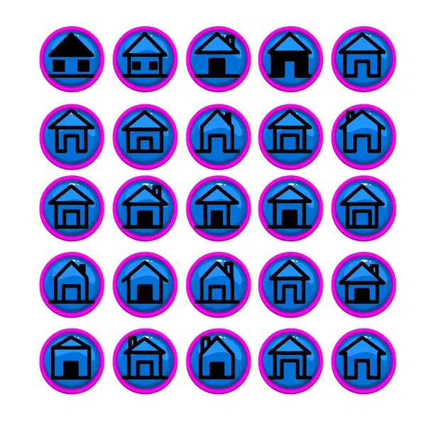 Çoklu Değişiklikte Ev Simgesi Paketi