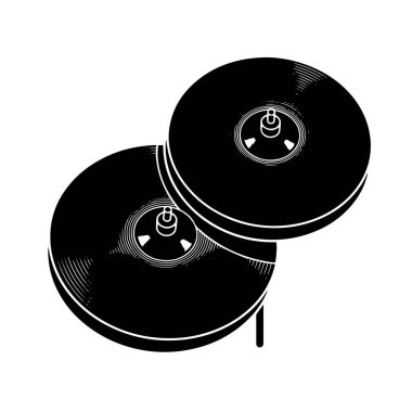 Ziller Siyah ve Beyaz Vektör İllüstrasyonu