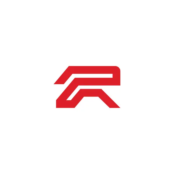 R Logosu. Moda markası ve diğerleri için uygun basit bir monogram.