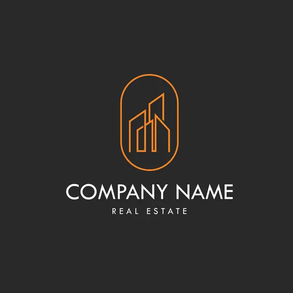 Gayrimenkul basit logo, genel şirket, mülk, mimari ve diğerleri için uygun