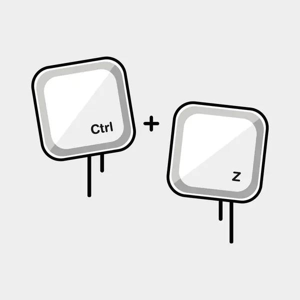 Genel simge ve diğerleri için uygun CTRL + Z basit simgesi