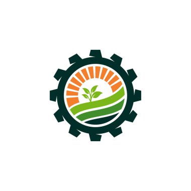 Tarım logosu - vektör çizimi, tarım amblemi tasarımı. Tasarım ihtiyacınız, logonuz, illüstrasyonunuz, animasyonunuz vs. için uygun.