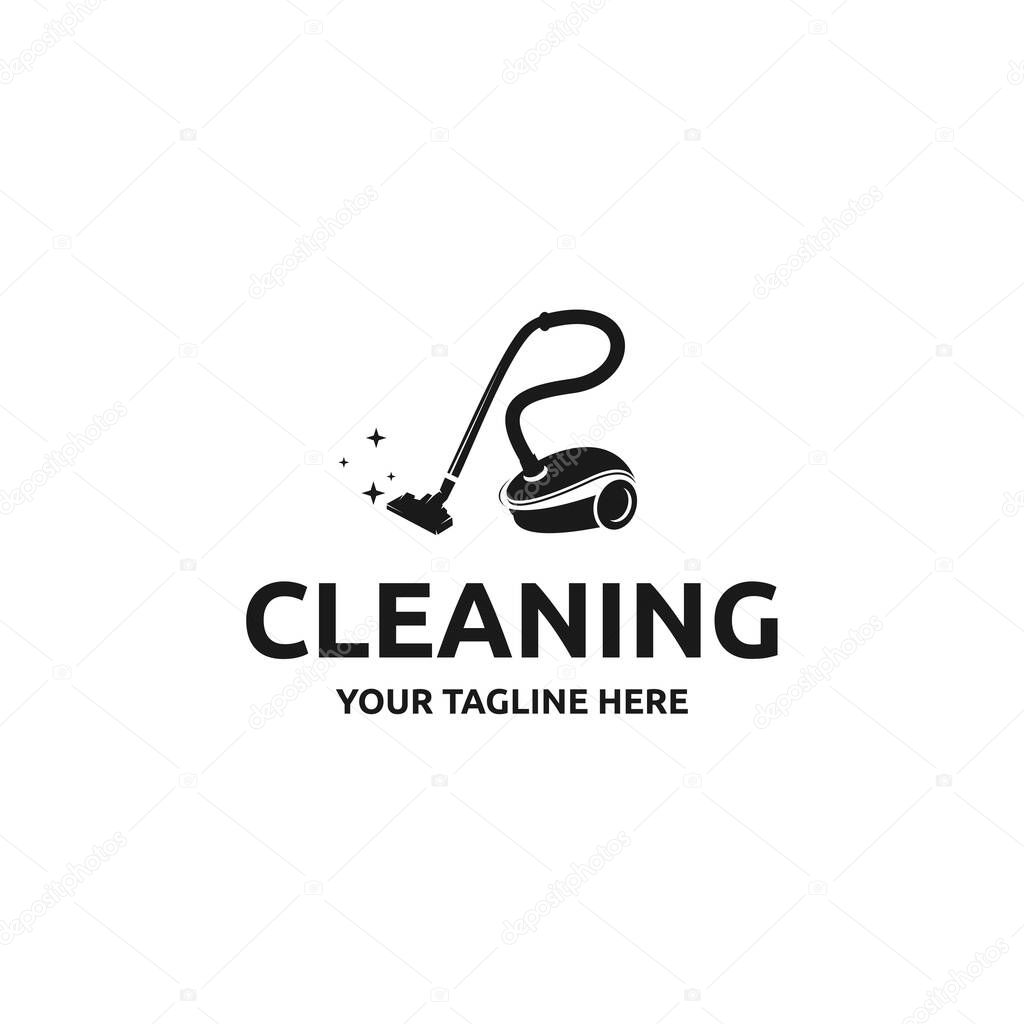 Cleaning, vacuum cleaner with brilliance of purity, logo design. Steam mop and cleaning service, suitable for your design need, logo, illustration, animation, etc.