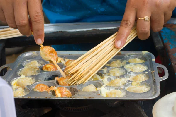 Fried Pentol Indonesian Street Food — Stock Photo, Image