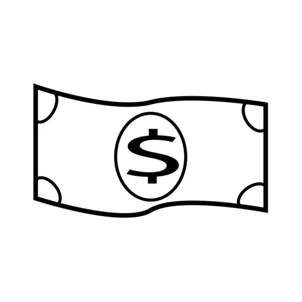 Dollar Pictogram Logo Vector Illustratie Teken Symbool Geïsoleerd Hoge Kwaliteit — Stockvector