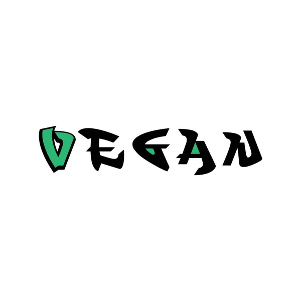 Glückliche Grüße Zum Veganen Welttag Auf Weißem Hintergrund — Stockvektor