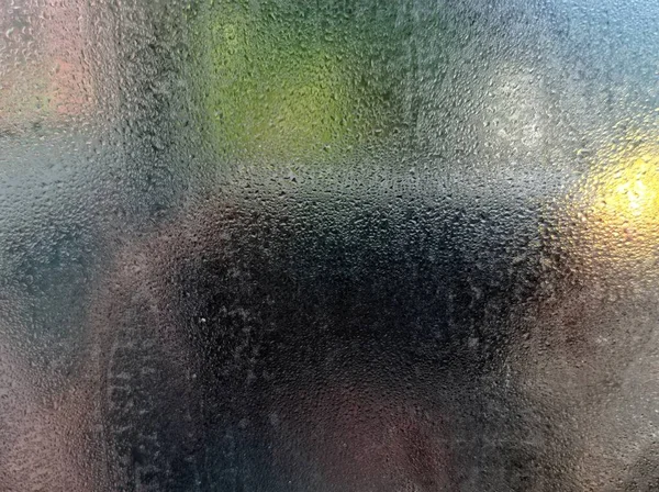 Morgentau Auf Glas Regenhintergrund — Stockfoto