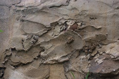 Betondan yapılmış eski bir binanın duvarlarındaki doku.