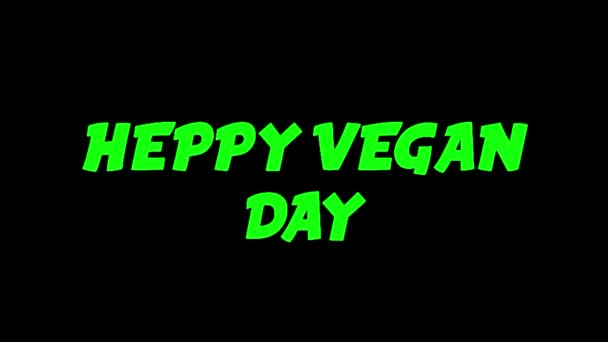 Šťastný Veganský Den Moderním Stylu — Stock video