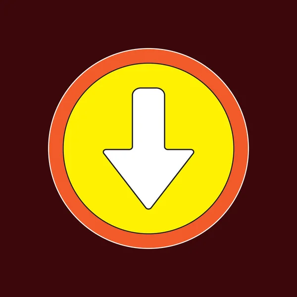 Télécharger Illustration Vectorielle Icône Sur Fond Rouge Style Moderne — Image vectorielle