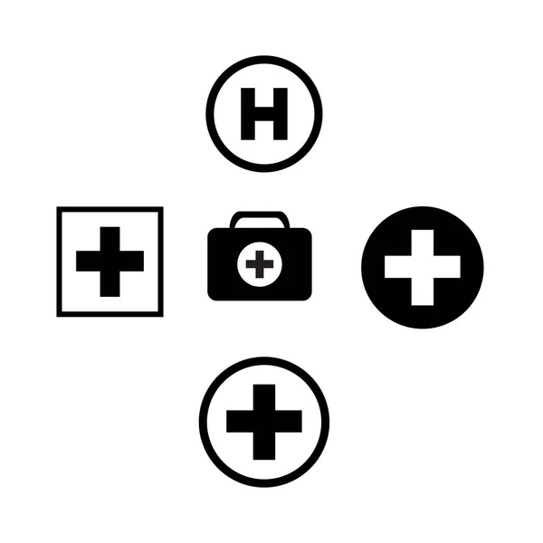Medical Vector Icon Set Flat Style — Stock Vector