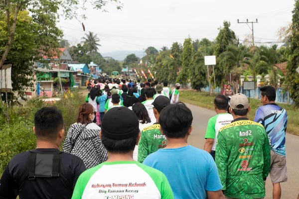 Linggang Bigung East Kalimantan Indonesien November 2022 Schlangestehen Und Warten — Stockfoto