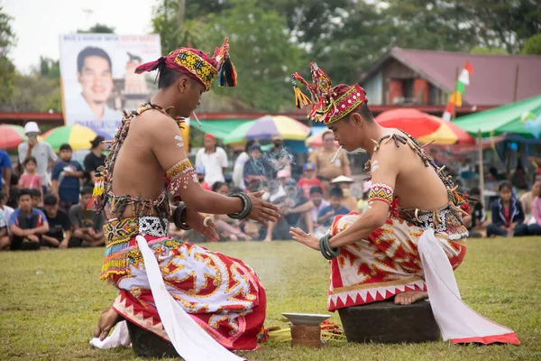 Linggang Bigung Batı Kutai Doğu Kalimantan Endonezya Kasım 2022 Dayak — Stok fotoğraf