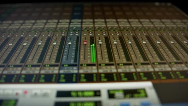 Music Sequencer Equalizer Work Proses Pembuatan Musik Komputer Layar — Stok Video