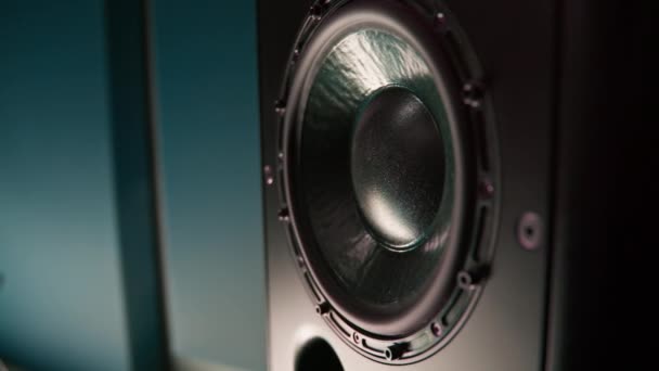 Професійний Звуковий Динамік Синтезатори Midi Контролери Музичного Композитора Музиканта Звукозапису — стокове відео