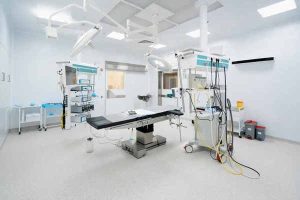 Sala Operaciones Vacía Hospital Interior Una Sala Operaciones Clínica Con — Foto de Stock