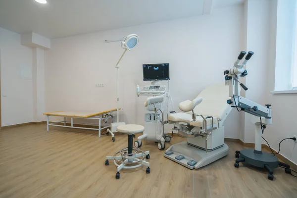 Consultório Ginecológico Clínica Ginecológica Cadeira Equipamentos Medicina Hospital Ginecologia Consulta — Fotografia de Stock