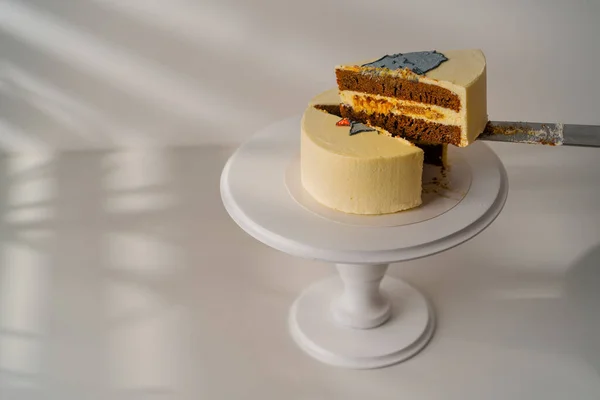 Delicioso Pastel Galletas Recién Preparado Bento Decorado Con Una Imagen — Foto de Stock