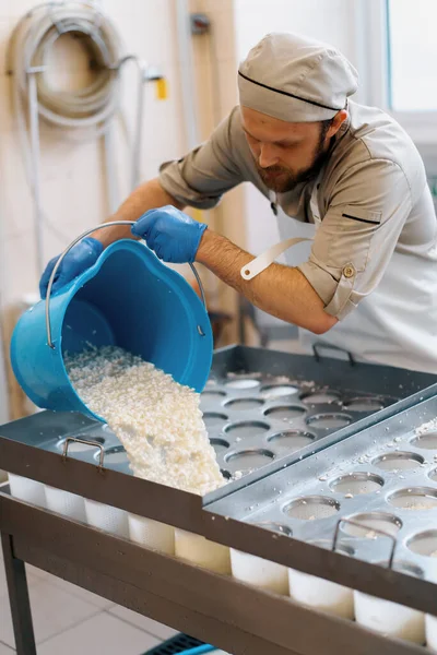 Formaggio Maker Versa Formaggio Fresco Stampi Rendendo Brie Formaggio Artigianale — Foto Stock