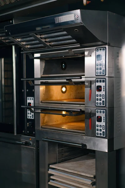 Oven Professional Kitchen Bakery Professional Equipment Production Pastries Stock Picture