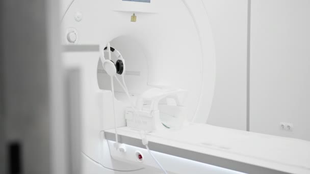 Equipamentos Tomografia Computadorizada Médica Dispositivo Clínica Para Medicina Conceito Pesquisa — Vídeo de Stock