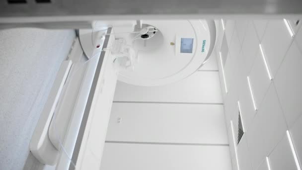 Medicinsk Datortomografi Utrustning Klinik Enhet För Forskning Koncept Medicin Och — Stockvideo