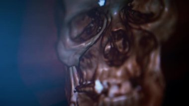 Beynin bilgisayar tomografisi ekrandaki görüntünün 3 boyutlu görüntüsü klinikte ağız boşluğu hastalığıyla karşı karşıya.