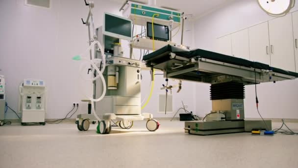 Leerer Operationssaal Einem Krankenhaus Innenraum Eines Operationssaals Einer Klinik Mit — Stockvideo