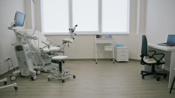 Kantor Ginekologi Klinik Ginekologi Peralatan Obat Rumah Sakit Ginekologi Perempuan — Stok Video
