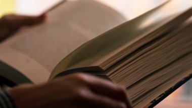 Pencerenin yakınındaki bir kitapçıda el ele tutuşan güzel bir öğrenci oturuyor ve sınavlara hazırlanıyor.