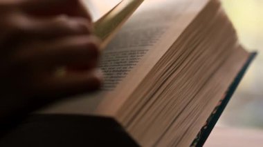 Pencerenin yakınındaki bir kitapçıda el ele tutuşan güzel bir öğrenci oturuyor ve sınavlara hazırlanıyor.