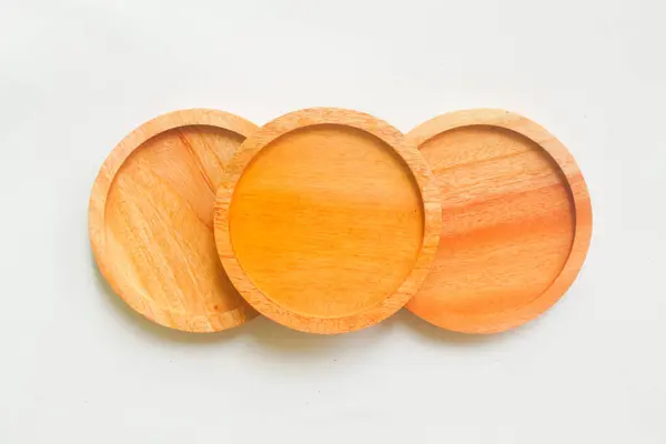 Dairesel şekilli ahşap bardak altlıkları