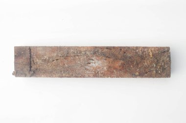 Beyaz arkaplanda tahta parçala