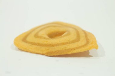 Fil Kulak, lezzetli bir kahverengi aperatif. Beyaz arkaplan.