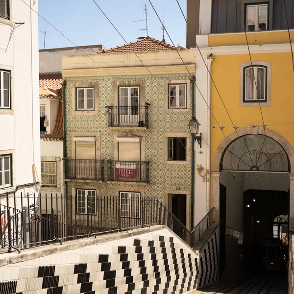 Interesting town architecture in a mediterranean portuguese city