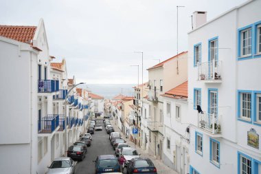 Mediterranean street leading towards the beach