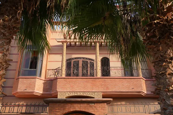 Balcony of an arabic building in the shades. High quality image