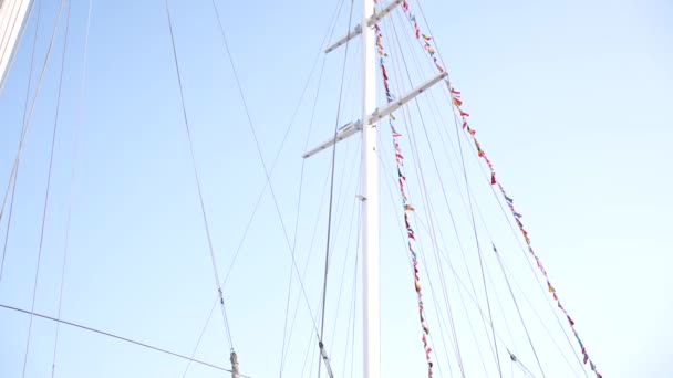 Rıhtımdaki Korsan Gemisi Yüksek Kaliteli Fullhd Görüntüler — Stok video