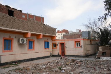 Afrika 'daki bina manzarası rengarenk. Yüksek kalite fotoğraf