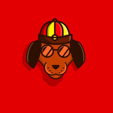 Happy Chinese New Year. Cartoon dog with traditional chinese costume. The year of rat animal zodiac vector