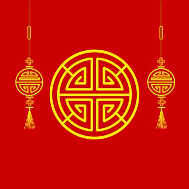 The chinese lunar new year red background. Symbol of happy, wedding, chinese traditional, celebration, romantic marriage, wedding ceremony decoration for invitation card idea.